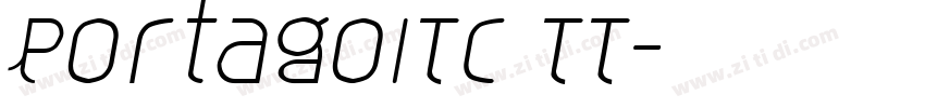 PortagoITC TT字体转换